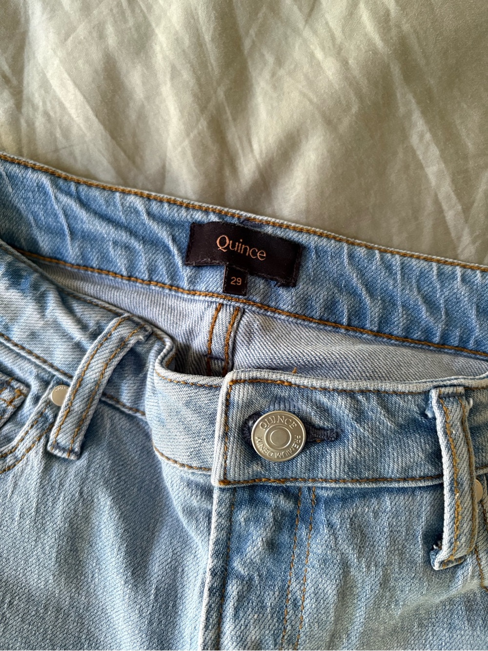 Quince Bella Stretch Relaxed Straight Jeans - Picture 2 of 3